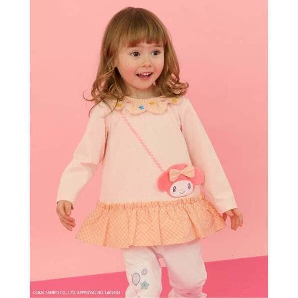 tシャツ 「マイメロディ/シナモロール/クロミ」ポシェット長袖Tシャツ キッズ 子供服 女の子