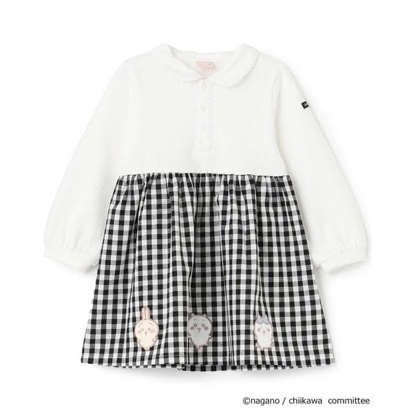 ワンピース 「アニメちいかわ」ドッキングワンピース キッズ 子供服 女の子
