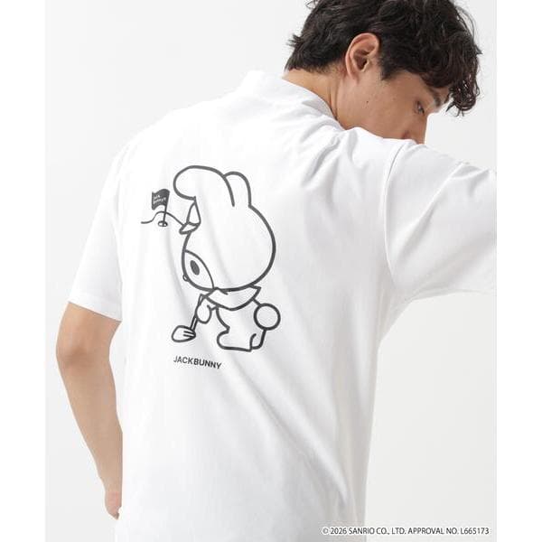 tシャツ 「Jack Bunny!!」「マイメロディ・クロミ コラボ」プリントモックネック メンズ