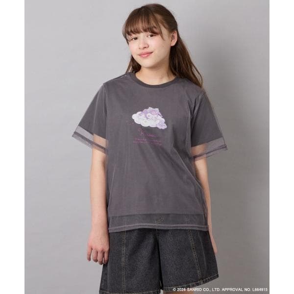 tシャツ 「120-150」「数量限定」「シナモロール&クロミ」オーバーチュールTシャツ キッズ 子供服