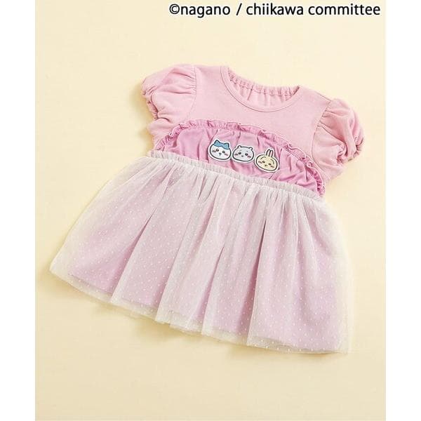 tシャツ 「アニメちいかわ」チュールドッキングトップス キッズ 子供服 女の子