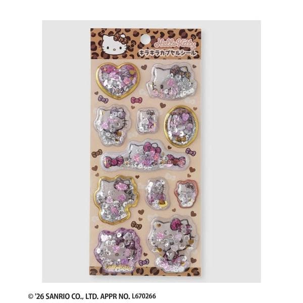 ステッカー Hello Kitty ハローキティ キラキラカプセルシール