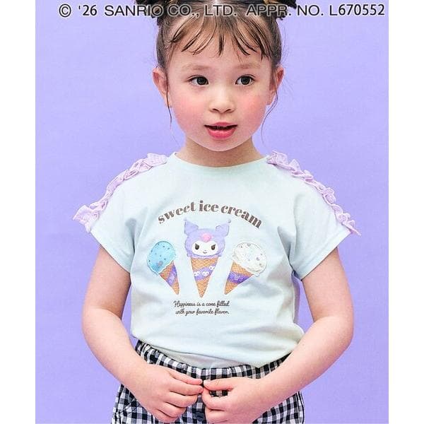 tシャツ 「マイメロディ&クロミ」WEB限定 アイスクリームTシャツ 接触冷感 キッズ 子供服 女の子