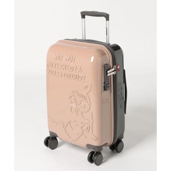 ムーミン リトルミイ ジッパータイプ スーツケース(30L) お絵かきミイ ベージュ/ブラウン キャリーバッグ