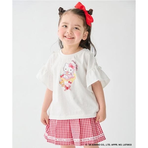 tシャツ 「サンリオキャラクターズ×ANY KIDS」ひんやり ファンシーフリル袖Tシャツ キッズ 子供服 女の子