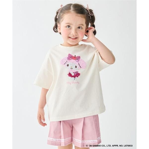 tシャツ 「サンリオキャラクターズ×ANY KIDS」ひんやり ミラクルスパンコール Tシャツ キッズ 子供服 女の子