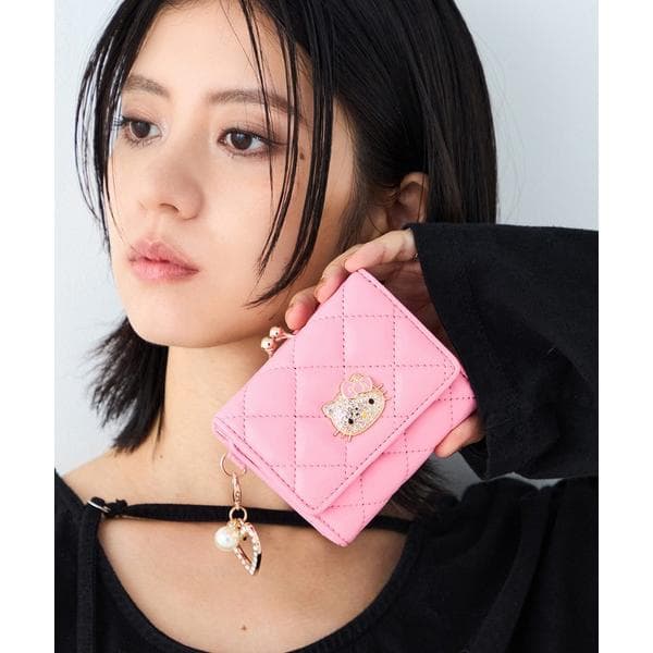 財布 HELLO KITTY(ハローキティ) 口金ミニ財布 キルティング KT-W5272 レディース