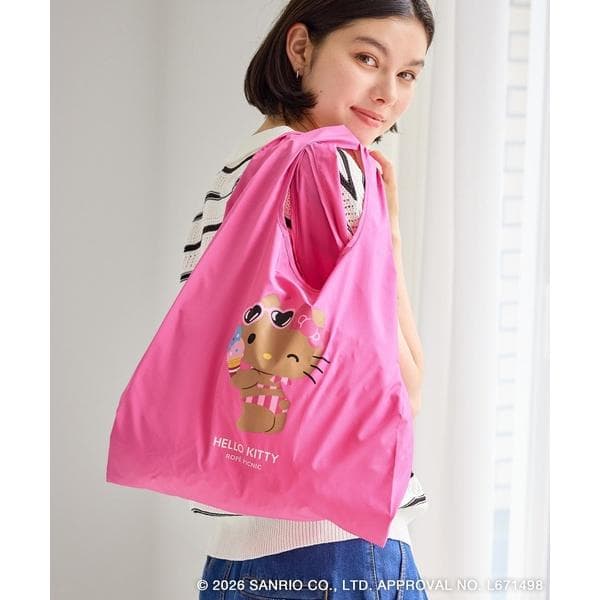エコバッグ 「サンリオキャラクターズ×ROPE' PICNIC」日焼けデザイン 折りたたみエコトートバッグ