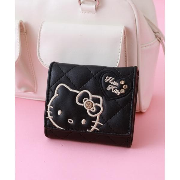 財布 ハローキティ ワッペン三つ折り財布 レディース