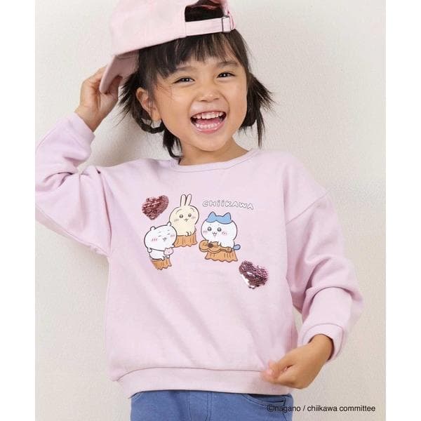 トレーナー アニメ「ちいかわ」スパンコールトレーナー キッズ 子供服 女の子