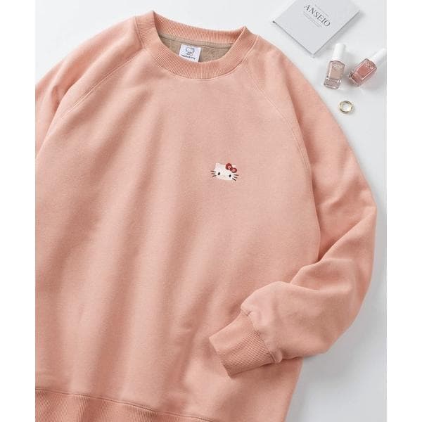 トレーナー スウェット 「71」「Sanrio/サンリオ」ハローキティ 裏シャギー クルーネック…