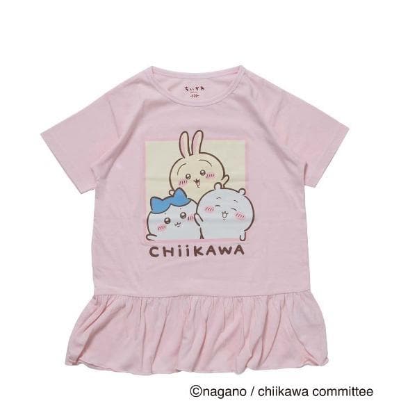 tシャツ ファインプラス アニメちいかわ GIRLS フリルTシャツ キッズ 子供服 女の子