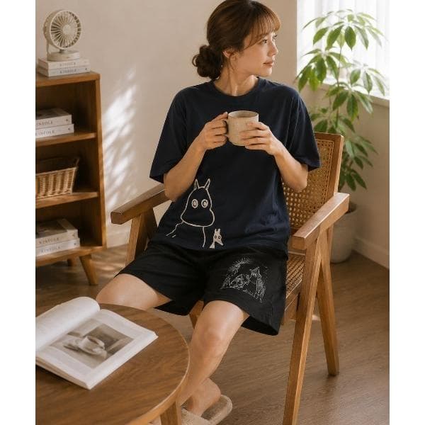 tシャツ 半袖 「 MOOMIN / ムーミン 」 ドライタッチ メッシュ Tシャツ 吸水速乾 WNI レディース…