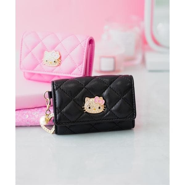 名刺入れ 「HELLO KITTY/ハローキティ」 QUILTING チャーム付き名刺入れ レディース