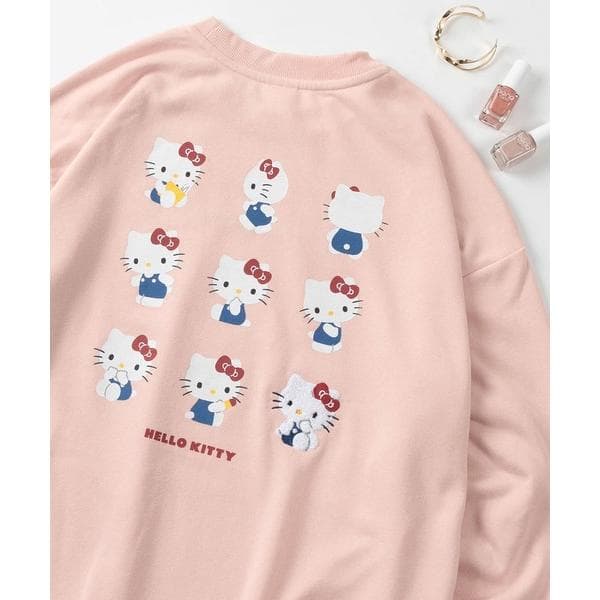 トレーナー スウェット 「71」「Sanrio/サンリオ」キャラクター バックプリント ビッグシルエット…