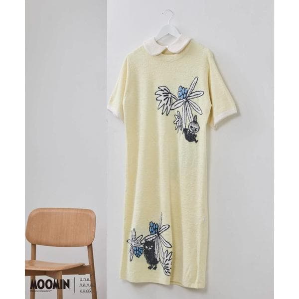パジャマ ルームウェア 「ムーミン」MOOMIN × une nana cool なめらかふわふわワンピース レディース
