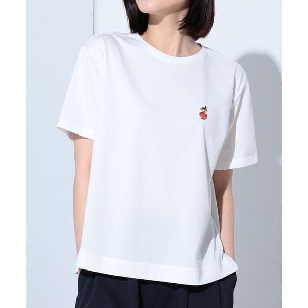 tシャツ 半袖 ムーミン ワンポイント刺繍Tシャツ レディース