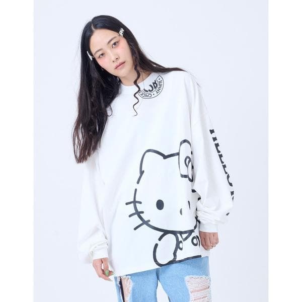 tシャツ HELLO KITTY x little sunny bite long tee レディース メンズ