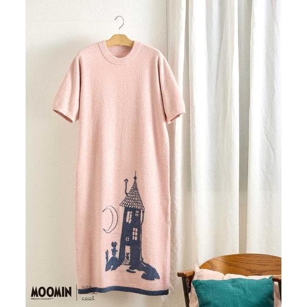 ルームウェア 部屋着 「ムーミンコラボ」MOOMIN × une nana cool なめらかふわふわワンピース…