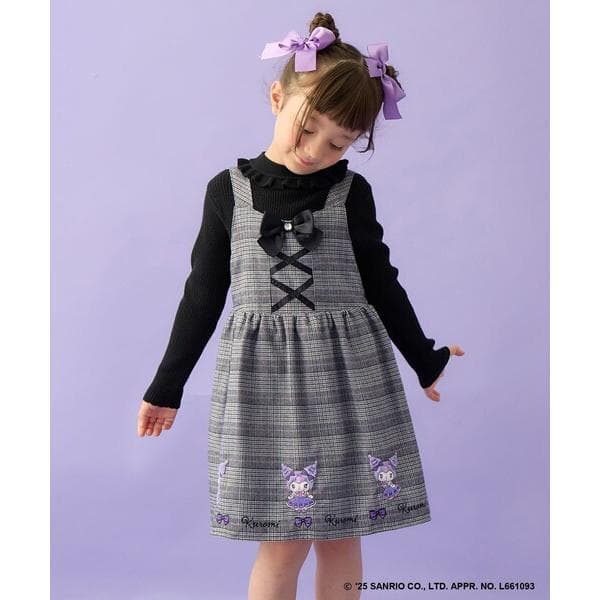 スカート 「マイメロディ&クロミ×ANY KIDS」チェック ジャンパースカート キッズ 子供服 女の子
